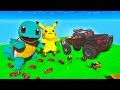 CARROS vs POKÉMONS Pikachu, Squirtle - Teardown