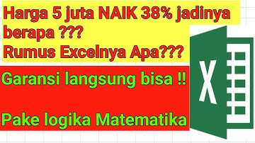 MENGHITUNG PERSENTASE DI EXCEL BERDASARKAN KENAIKAN HARGA l PART 1