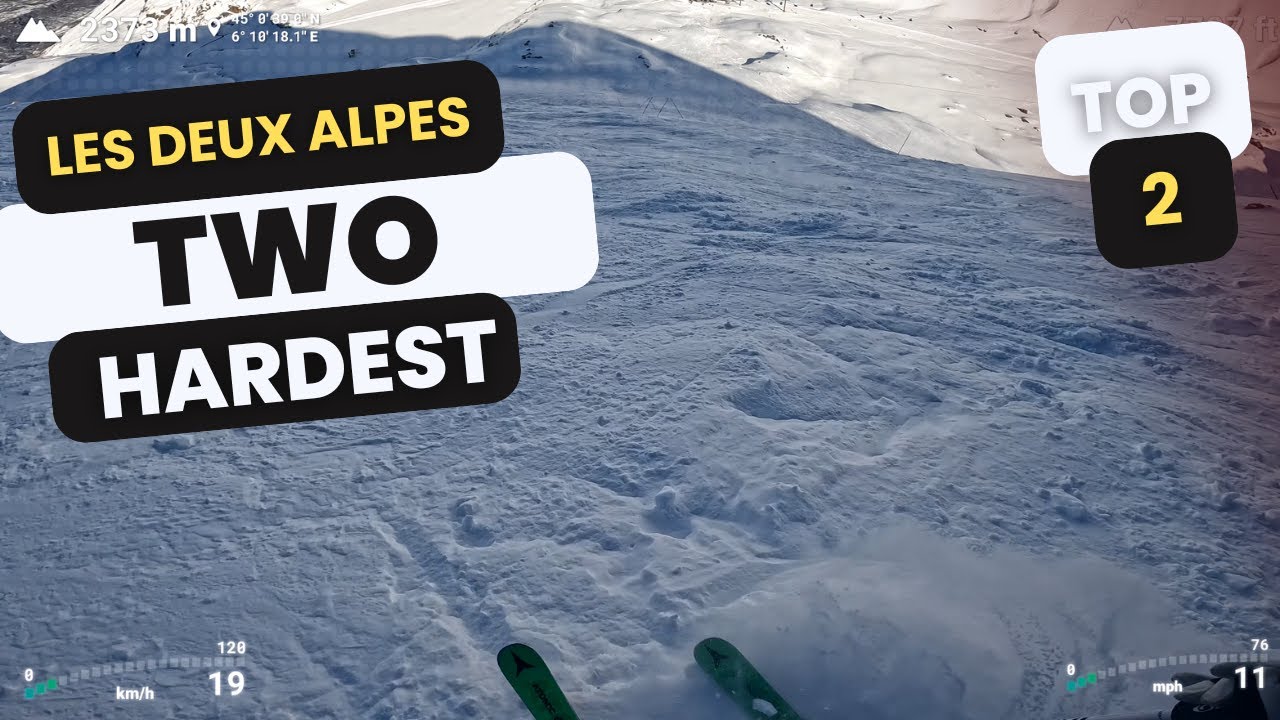 Les Deux Alpes - Most difficult black runs