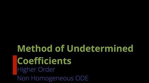 Method of Undetermined Coefficients|GYMAT101 | S1 module2 2024 Scheme |MAT102 S2  Module 3| Part7