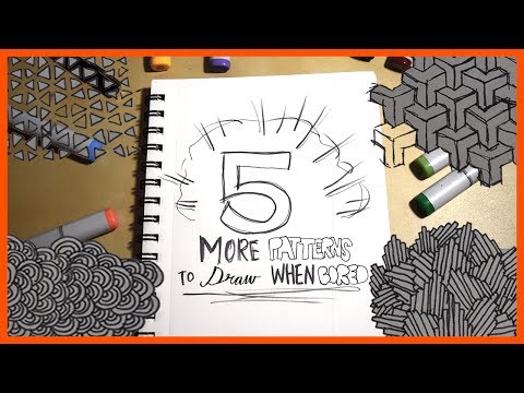 5 MORE Patterns to Draw When Bored - YouTube
