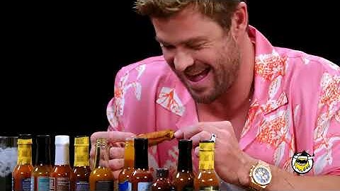 Chris Hemsworth Gets Nervous While Eating Spicy Wings | Hot Ones