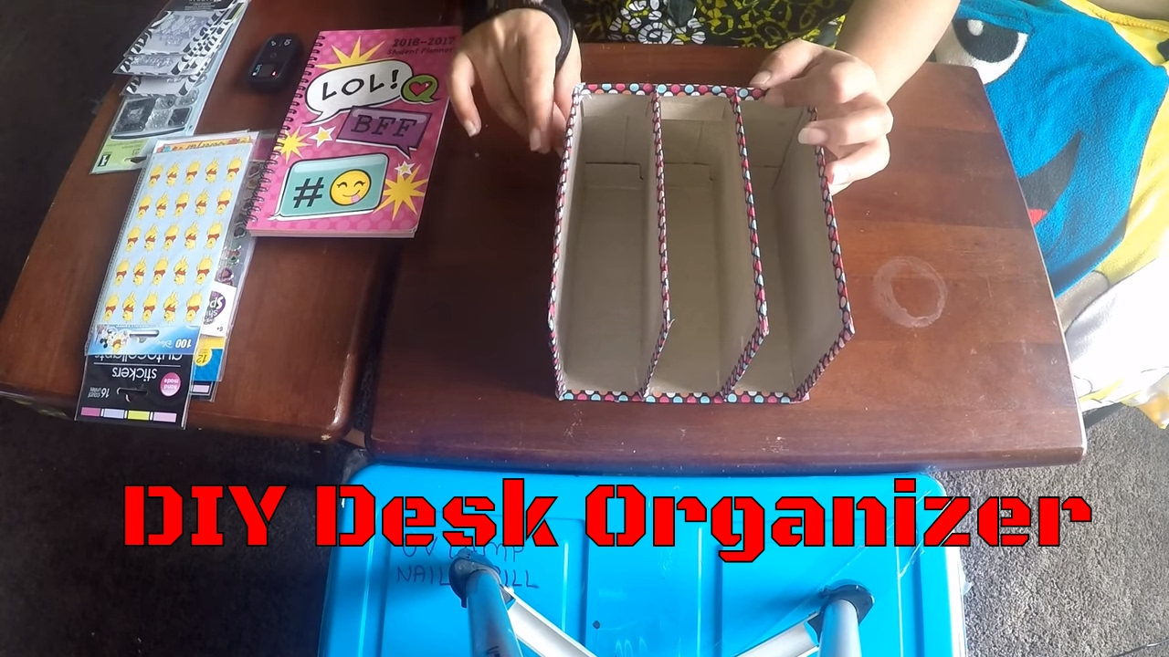 Diy Desk Organizer Paper Holder Recycle Cardboard Box