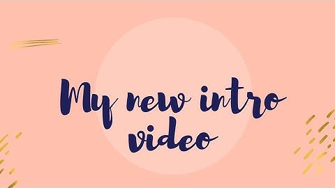 Watch my new intro video🍕♥️🍹😛. Comment down below how it is ??