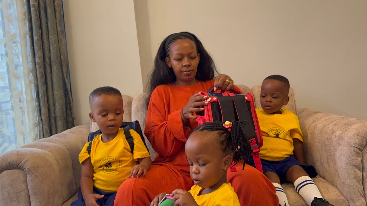 VLOG ✨kwa Kecapu  byanze🥹||Umunsi wa mbere Triplets ku ishuri