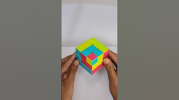 How to make cube in a cube in a cube pattern on 3 × 3 Rubik
