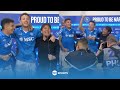Antonio Conte's press conference gatecrashed by singing Napoli players after Scudetto glory 🏆