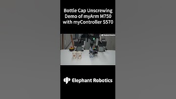myArm M750 | Explore how #myControllerS570 control the #robot to perform bottle cap unscrewing #tech
