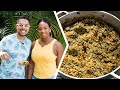 How To Make Trini Bhagi Rice with Pigtail | Foodie Nation