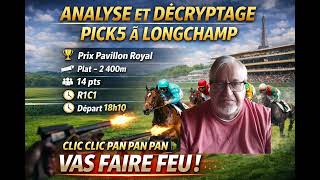 Analyse Décryptage pick5 prix du pavillon Dauphine plat 2400m 14 pts r1c8 départ 18h10