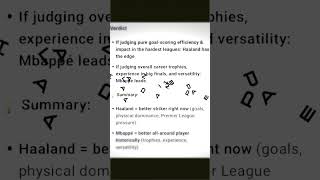 Haaland Vs Mbappe Stat Battle Collab?