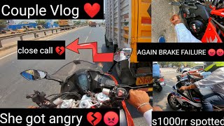 She got Angry ?? || Again Break Failure ? || Couple vlog ❤️