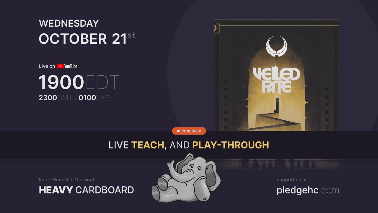 Veiled Fate - 4p Teaching & Play-through by Heavy Cardboard
