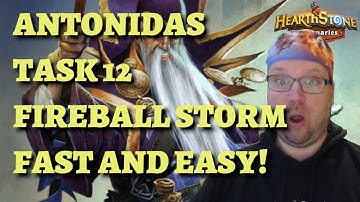 How to Complete Antonidas Task 12 Destroy Three Enemies Using Fireball Storm Hearthstone Mercenaries
