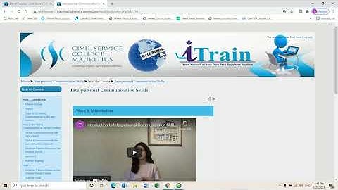 iTrain User Manual Video