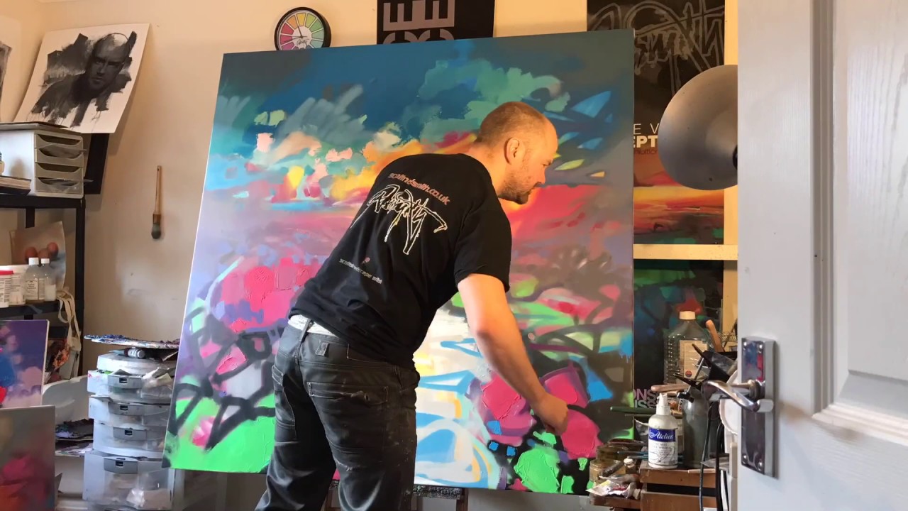 Earth's Energy Tryptic Paintings Demo