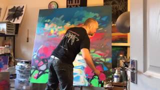 Earths Energy Tryptic Paintings Demo
