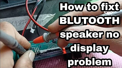 How to fixt KINGSTER Bluetooth speaker charging good but no display