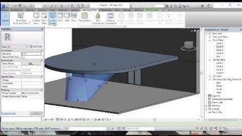 Entrance Canopy in Revit tutorials and Front modelling