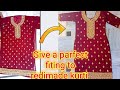 रेडीमेड कुर्ती की फिटिंग कैसे करें।  How To Stitch Redimade Kurti ||