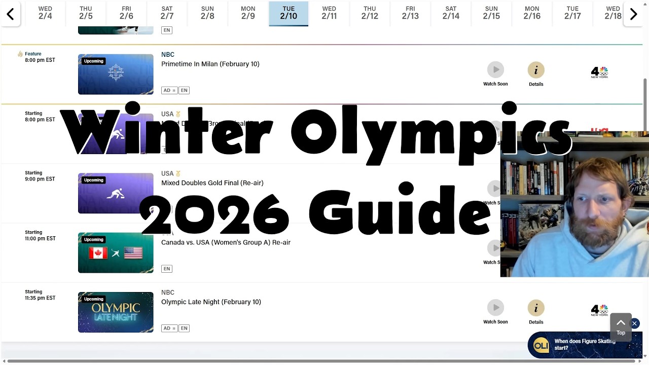 2026 Winter Olympics Viewing Guide - Sports and how to watch for Americans