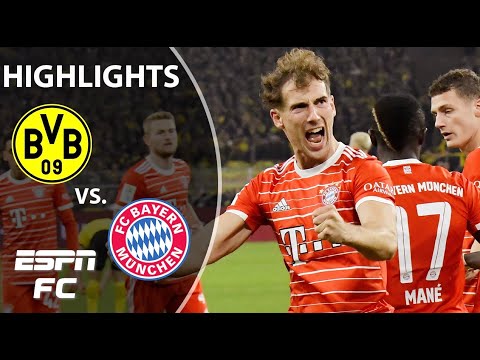 Bayern Munich at Borussia Dortmund in Bundesliga soccer: How to ...