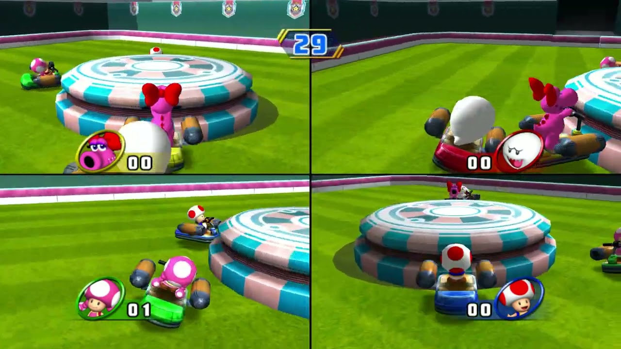 Toad & Toadette vs Boo & Birdo Duel on Goomba's Booty Boardwalk (Mario Party 8 Wii)