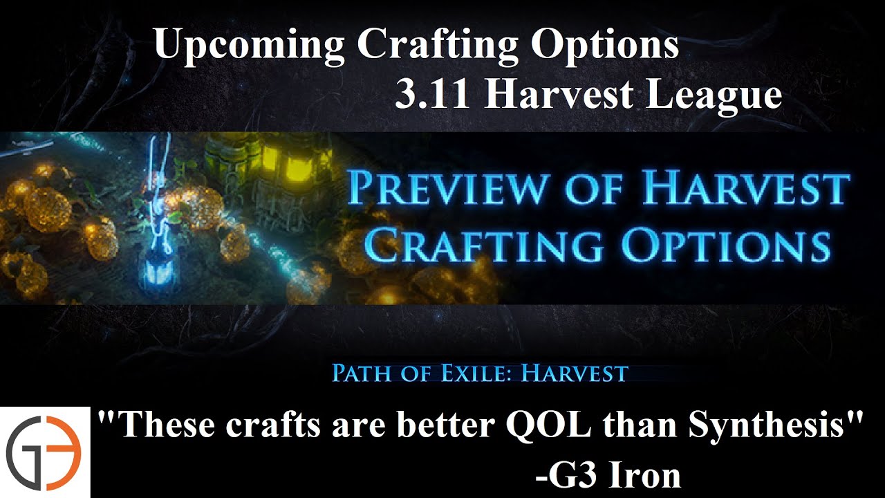 [POE 3.11] Harvest Crafting Preview (Better than Synthesis WTF