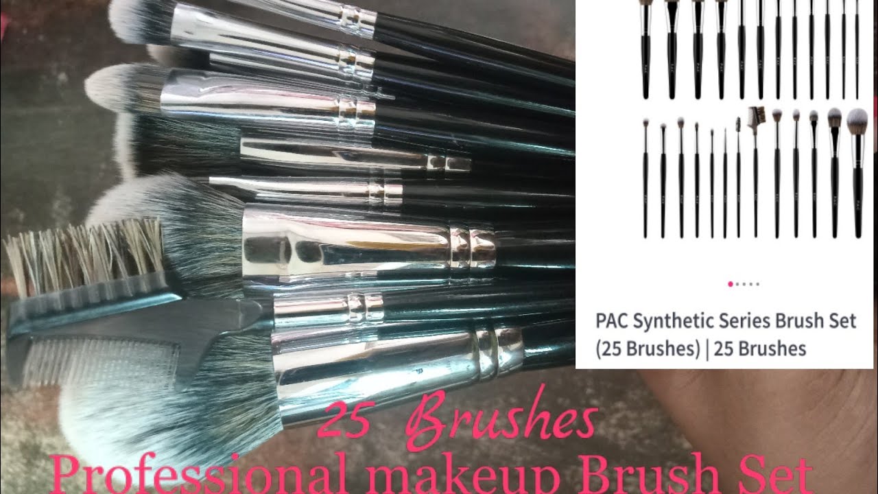 Professional Makeup 25 Brush Set PAC Synthetic Series Brush 