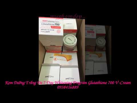 Kem Dưỡng Trắng Da 7 Day Whitening Program Glutathione 700 V-Cream Chính Hãng-0938416889