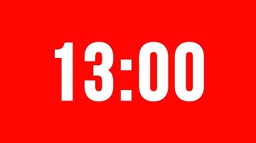 13 Minute Timer With Alarm Without Music