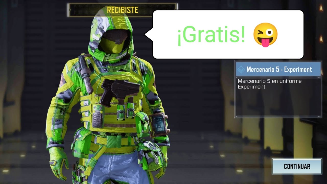 Gratis skin del Mercenario 5 Experiment Mata a 10 enemigos con ...