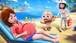 Baby Born Song - Mommy Gives Birth On The Beach! - Baby Songs - Kids Song & More Nursery Rhymes