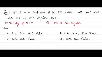Matrix Question | Linear Algebra | GATE 2021