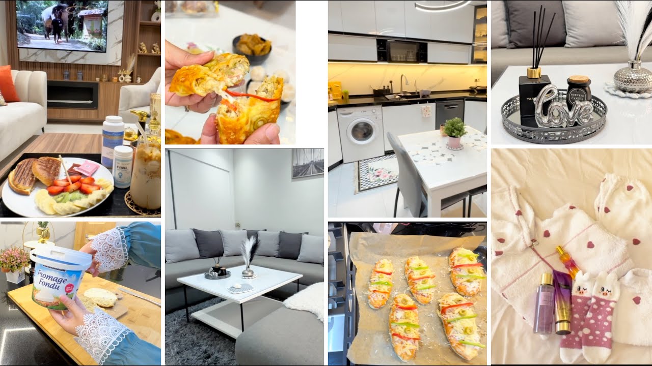 روتين من الصباح للمساء🏠برنامج يخلي وقتك منظم💯نصائح عناية واهتمام بالنفس💞شهيوات سهلة