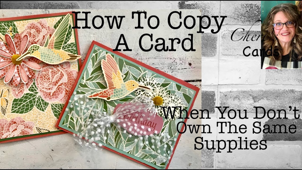 How to Copy a Card {With Substitutes} Stampin' Up! Tutorial Mosaic Mood