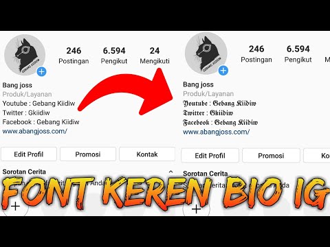 Keren Cara Mengubah Font di Instagram Bio