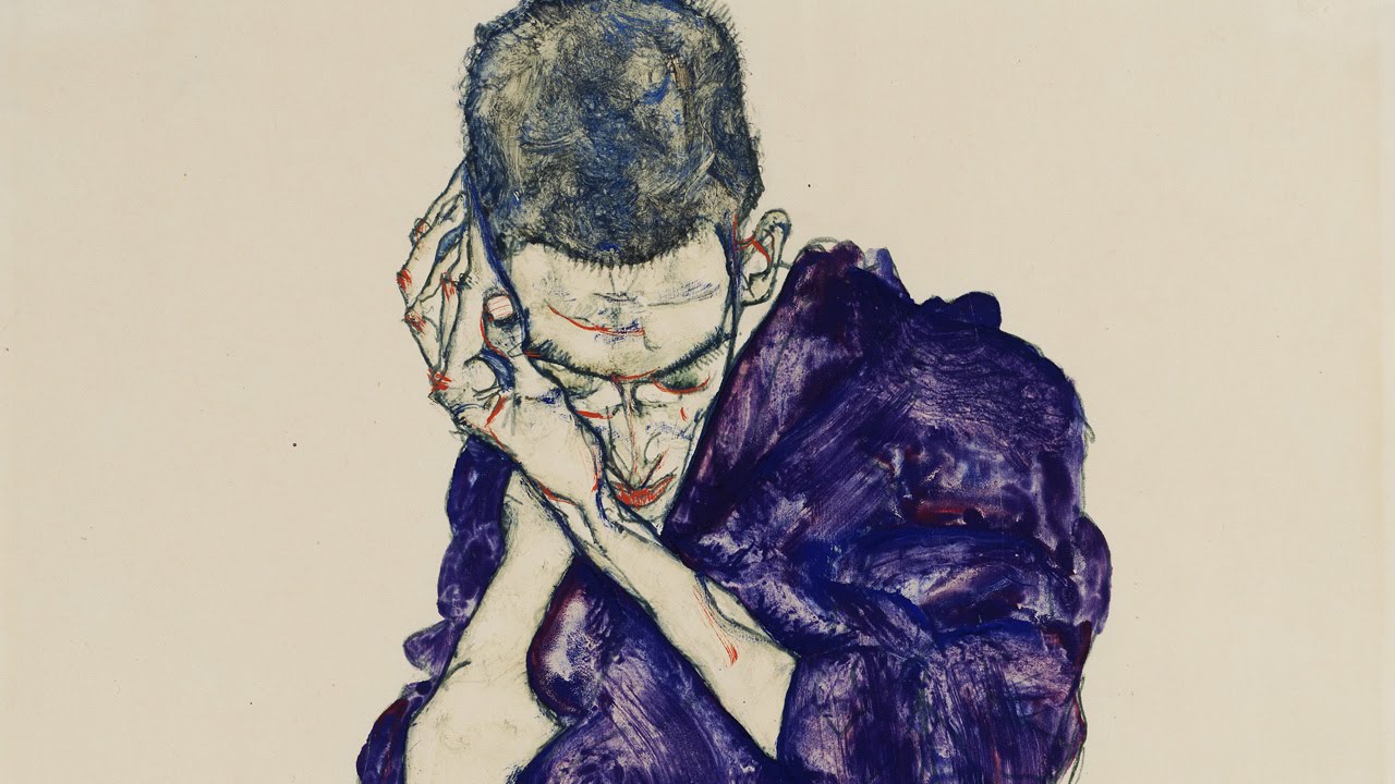 Картина девушка и смерть шиле