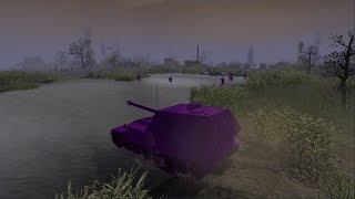 Men of War Army Men : Plastopian Wars Explosive Purple Ambush Against Yellow Convoy !