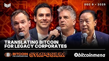 Translating Bitcoin for Legacy Corporates w/Sean Bill (Bitcoin Standard Treasury Company)