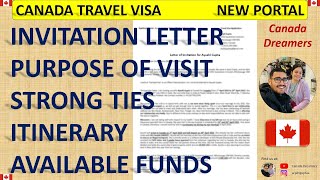 Canada Invitation Letter Format  Tourist Visa / Travel Visa / Temporary Resident Visa