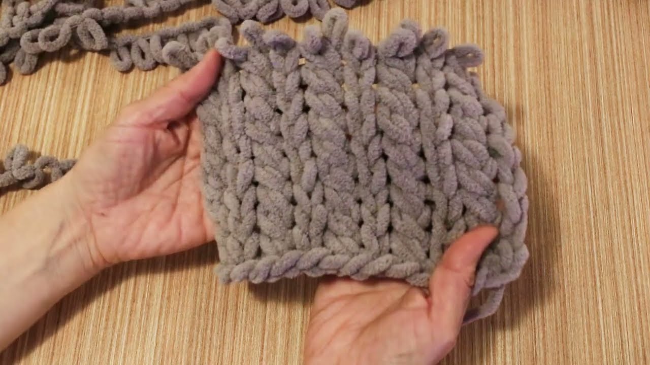 Model 8 - The Easiest 10 Minute Baby Blanket Using Alize Puffy Fine Loop Yarn