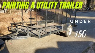 Painting and refreshing a utility trailer in 5 minutes.