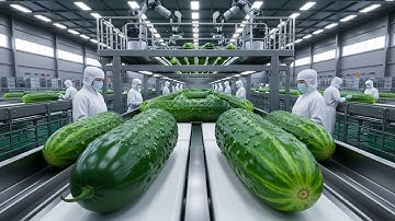 Inside a cucumber processing plant:From fresh cucumbers to packets of pickled cucumbers|Full Process