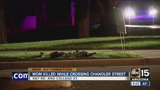 Mom killed crossing Chandler street, suspect’s name released