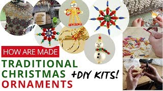 How To Make Traditional Christmas Tree Czech Glass Ornaments | DIY Decoration Gifts