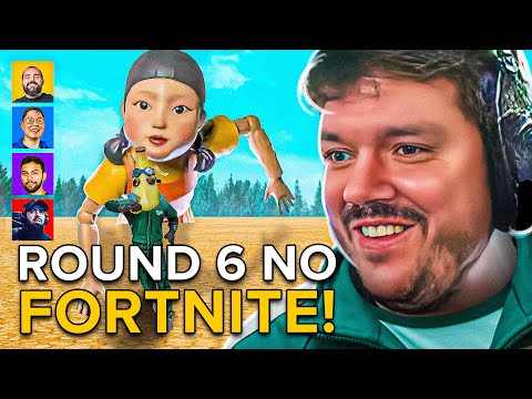 O DIA QUE O GAULES JOGOU ROUND 6 NO FORTNITE com BT, LIMINHA, LLAUQS e NAK