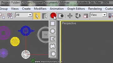 3D Studio Max - Tutorial -  How to select and deselect / unselect one or more objects