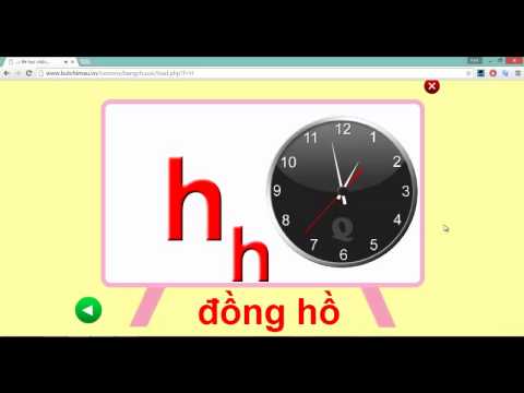Video Dạy bé học chữ cái tiếng Việt - Chữ H - youtube