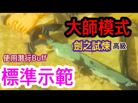 【薩爾達傳說 : 曠野之息】大師難度劍之試煉-高級 潛行Buff標準示範（流暢、無傷通關）